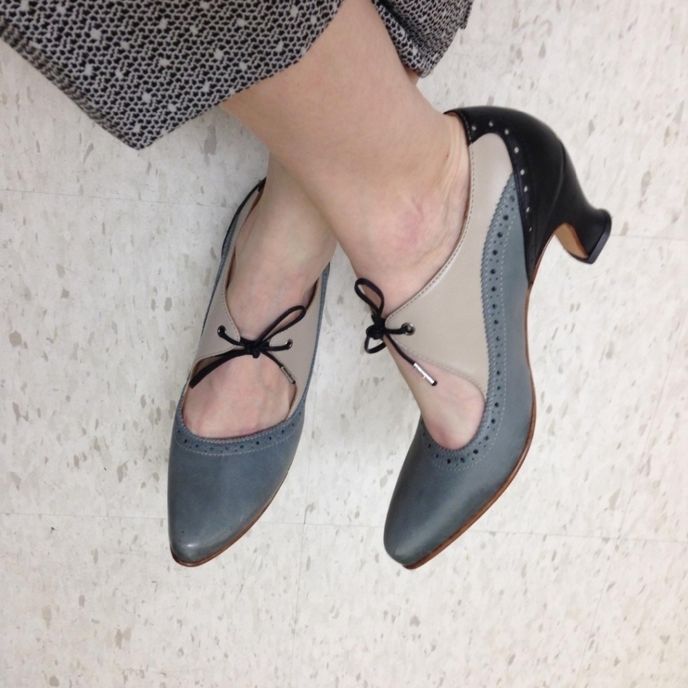 John Fluevog Wonders Lyra Brogue Lace-Up Pump